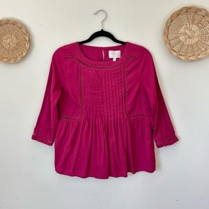 SKIES ARE BLUE (Stitch Fix) Fuchsia blouse Size SP